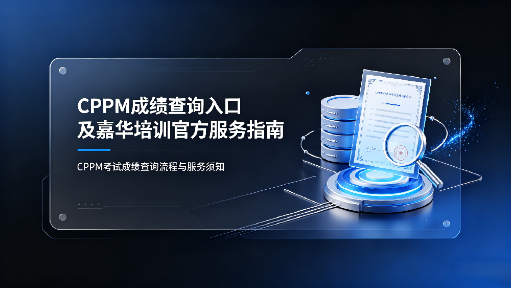 CPPM成绩查询入口及嘉华培训官方服务指南