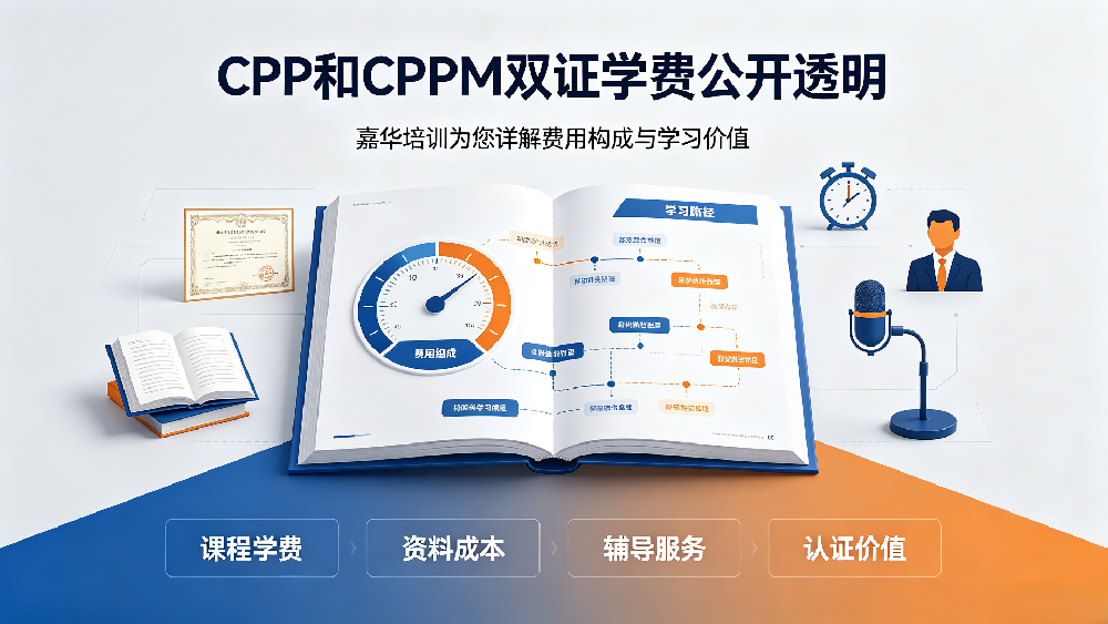 CPP和CPPM双证学费公开透明：嘉华培训为您详解费用构成与学习价值